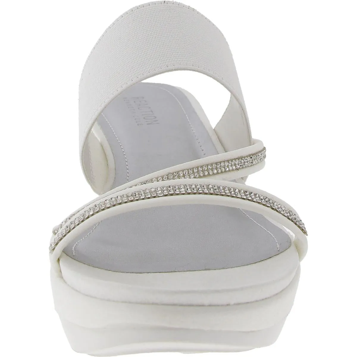 Womens Embellished Manmade Platform Sandals