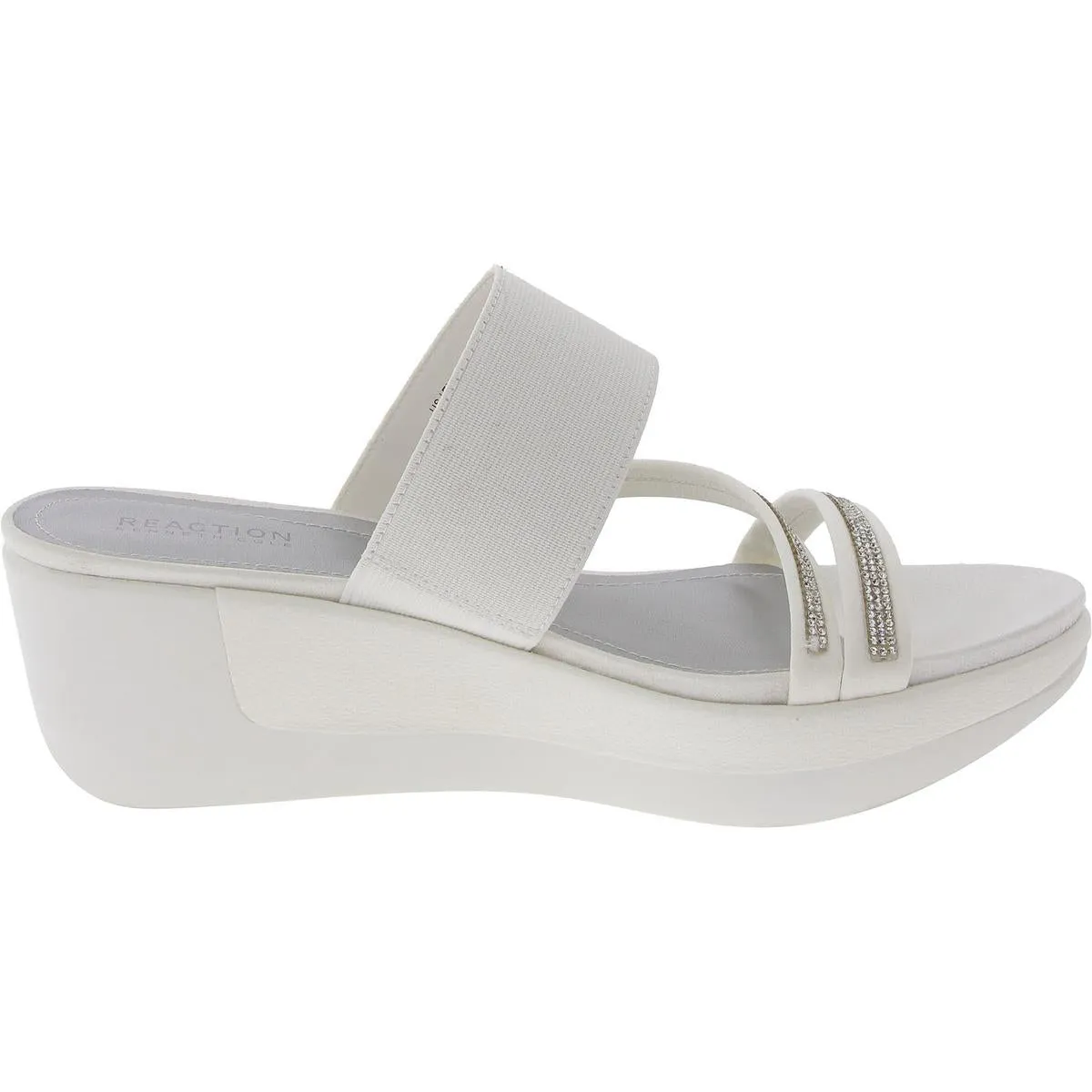 Womens Embellished Manmade Platform Sandals