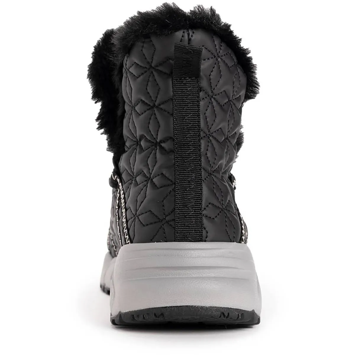 Womens Faux Fur Lined Faux Leather Booties