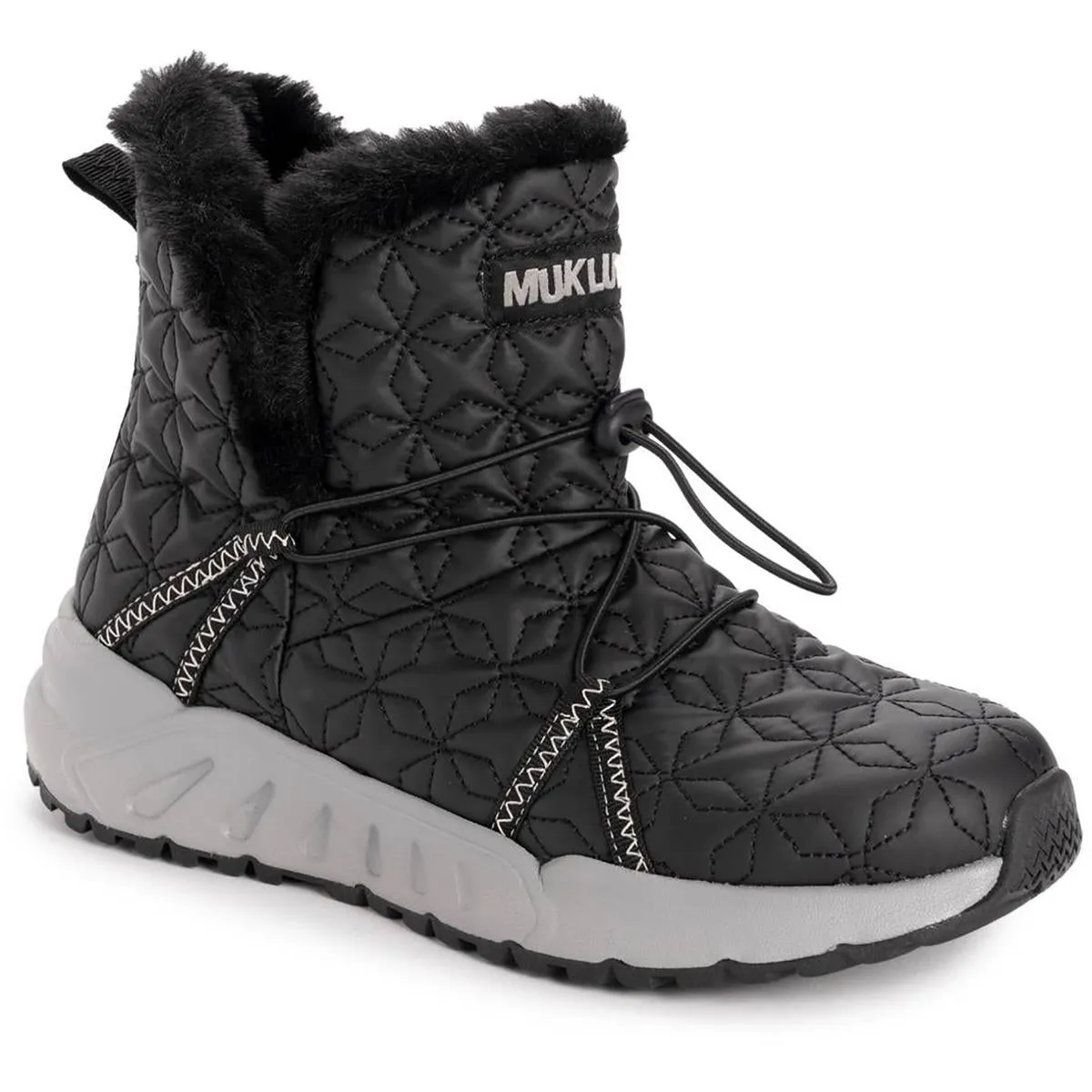 Womens Faux Fur Lined Faux Leather Booties