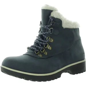 Womens Faux Fur Lined Leather Winter & Snow Boots
