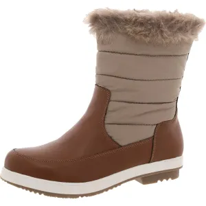 Womens Faux Fur Lined Manmade Shearling Boots