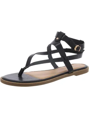 Womens Faux Leather Ankle Straps Ankle Strap