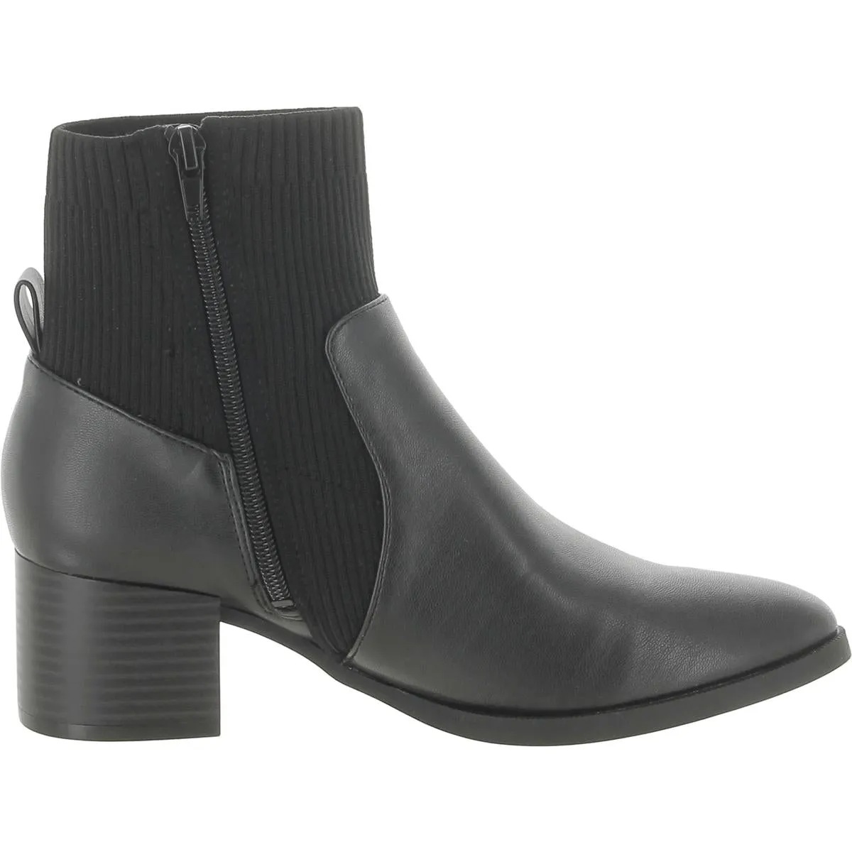 Womens Faux Leather Dressy Ankle Boots