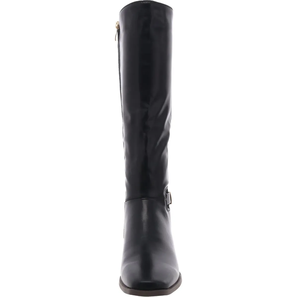 Womens Faux Leather Mid-Calf Boots