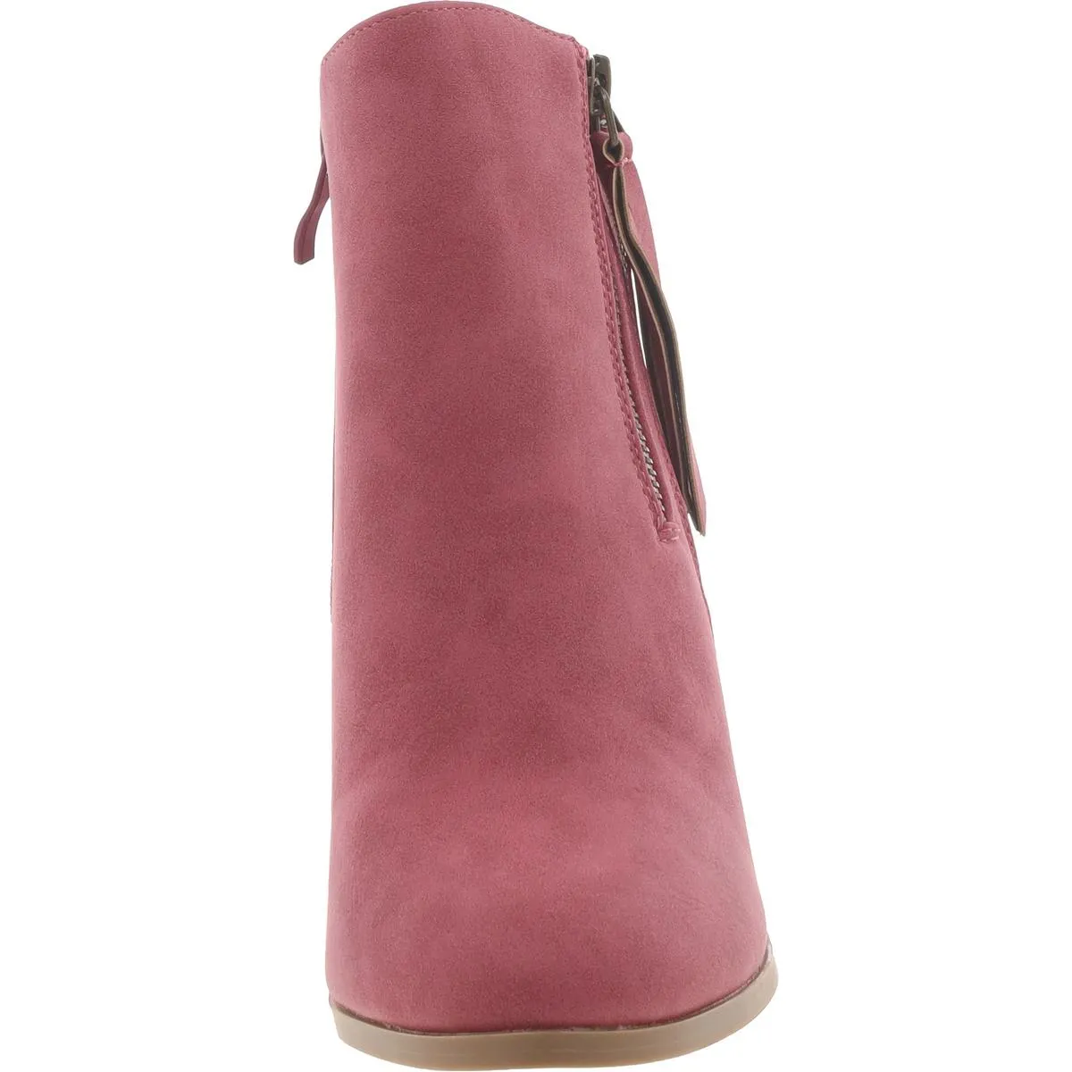 Womens Faux Leather Padded Insole Booties