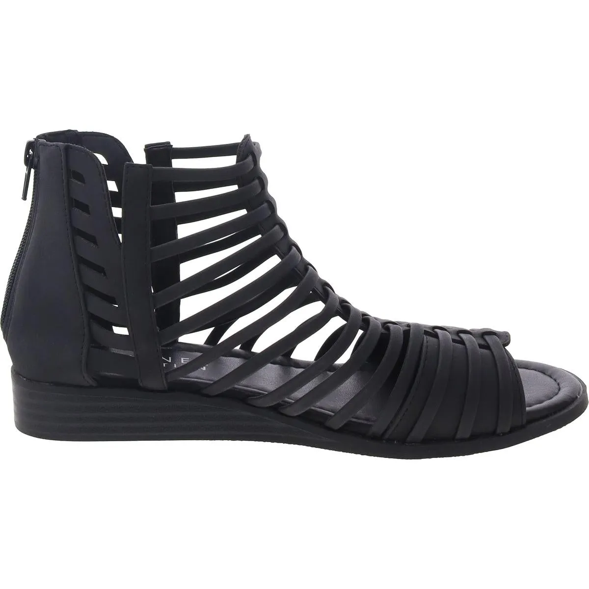 Womens Faux Leather Wedge Gladiator Sandals