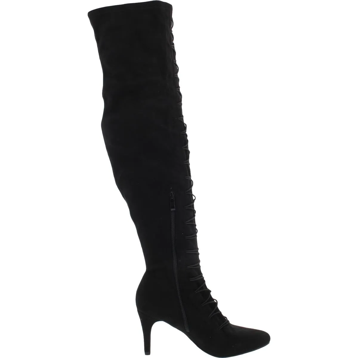 Womens Faux Suede Tall Over-The-Knee Boots