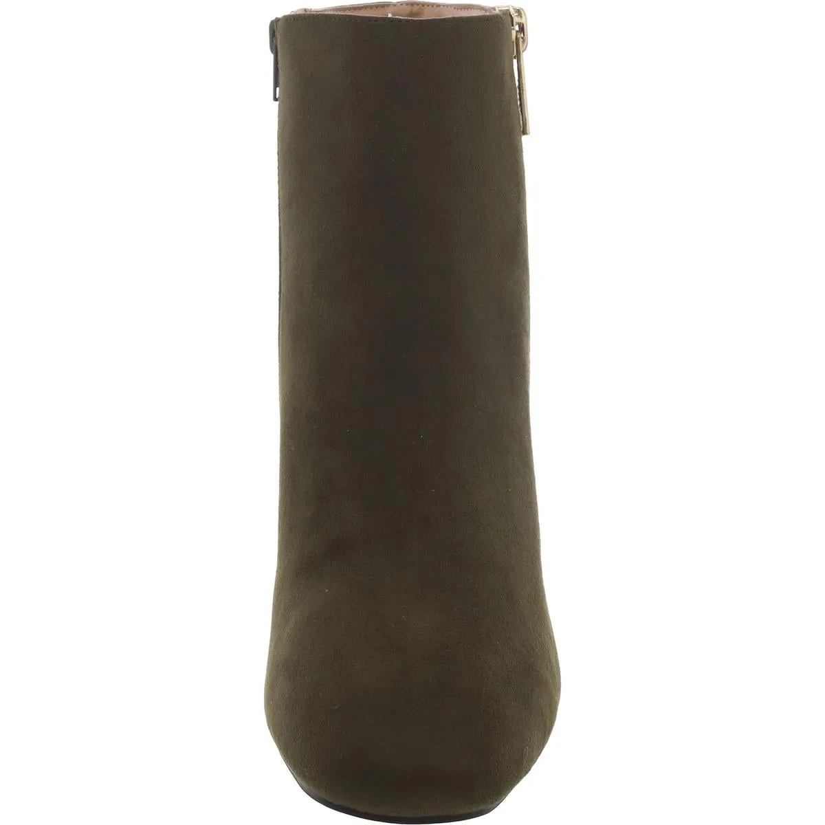 Womens Faux Suede Zipper Booties