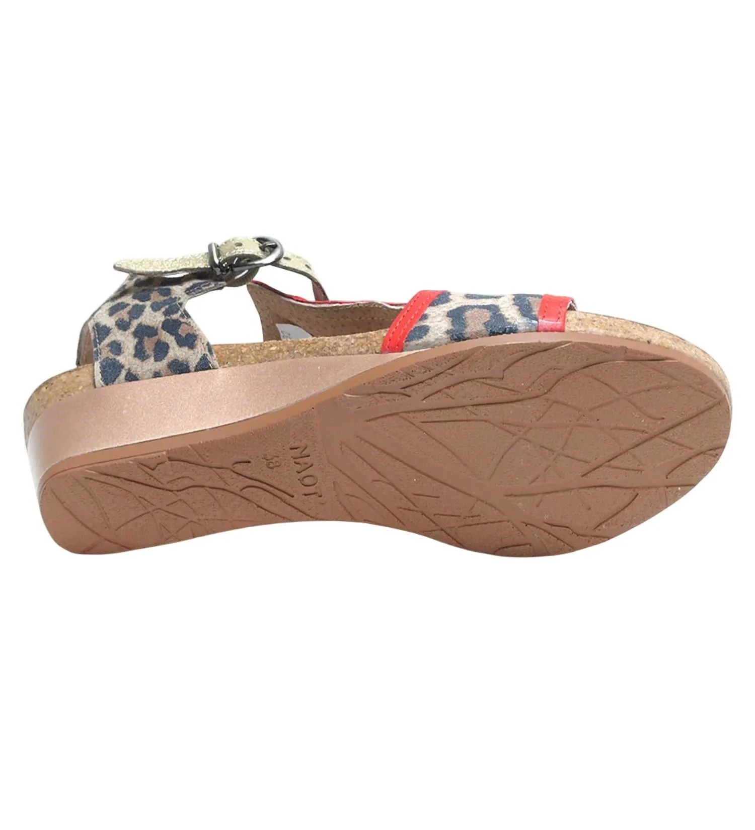 Women's Fiona Sandal In Cheetah/red/gold