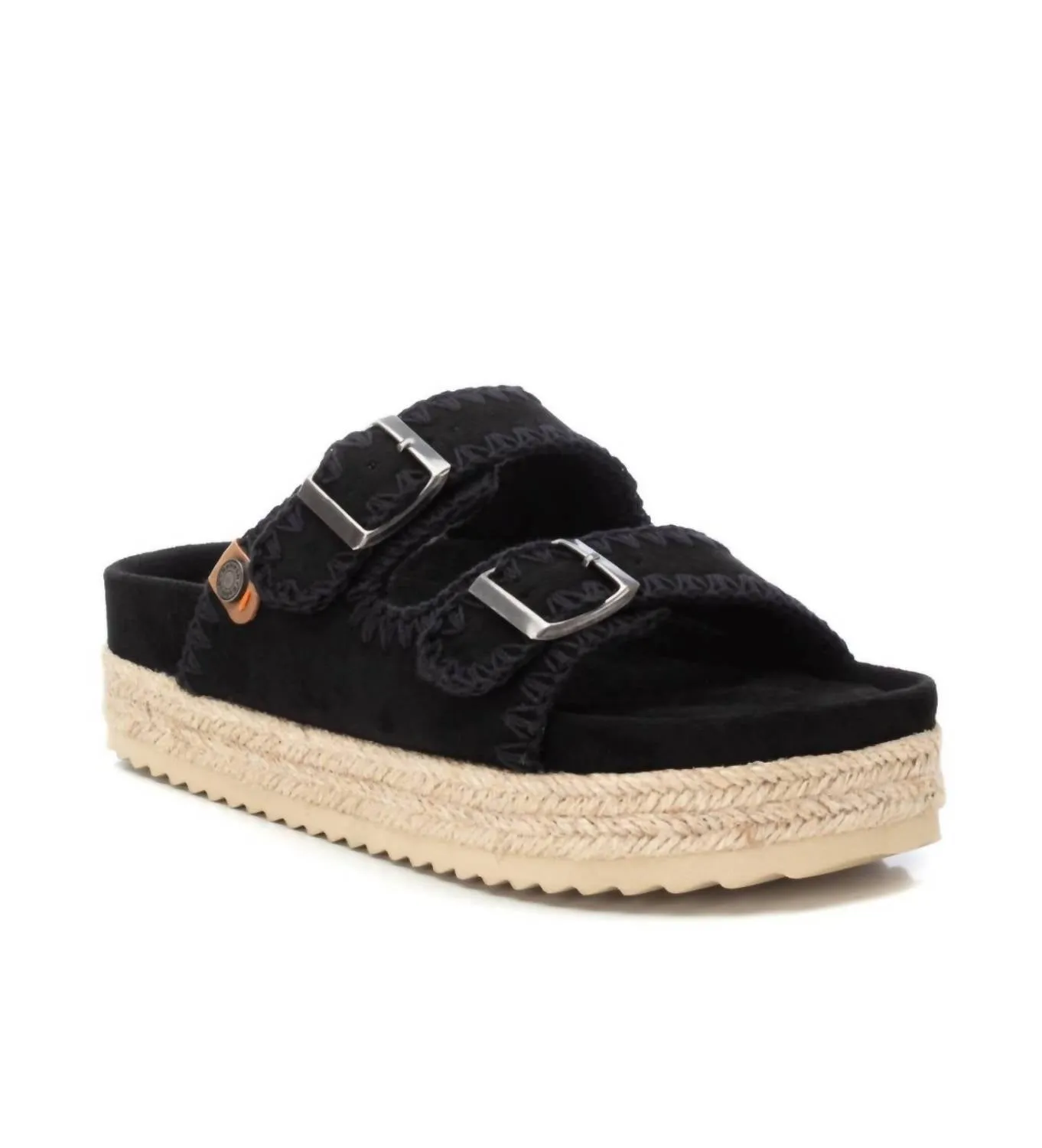 Women's Flat Sandals In Black
