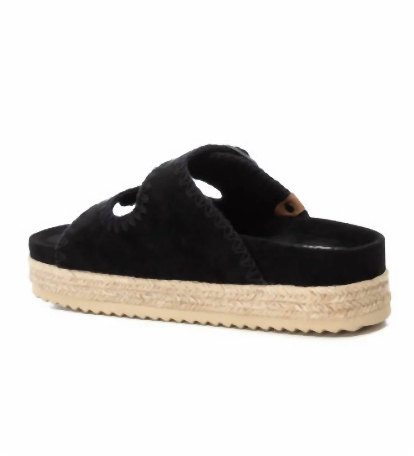 Women's Flat Sandals In Black