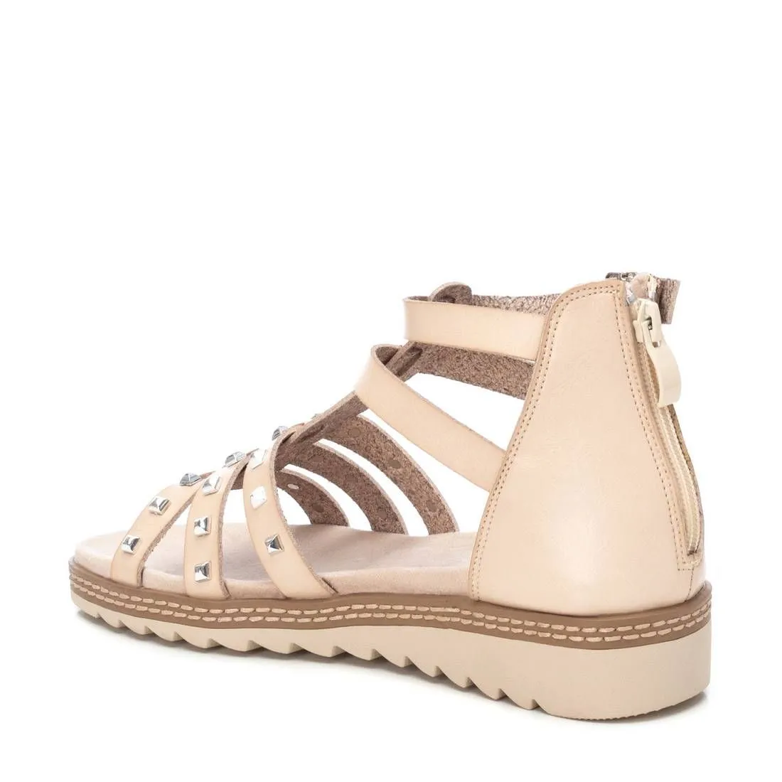 Women's Flat Sandals With Gold Studs By XTI_