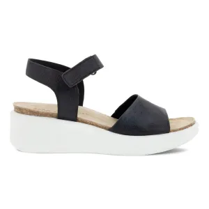 Women's Flowt Wedge Cork Sandals In Black