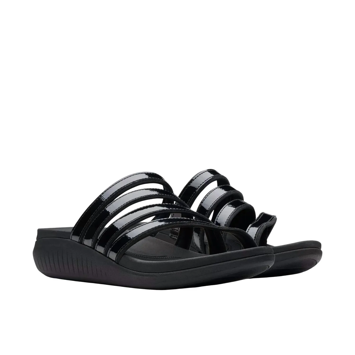 Women's Glide Hi Iris Sandal In Black/patent