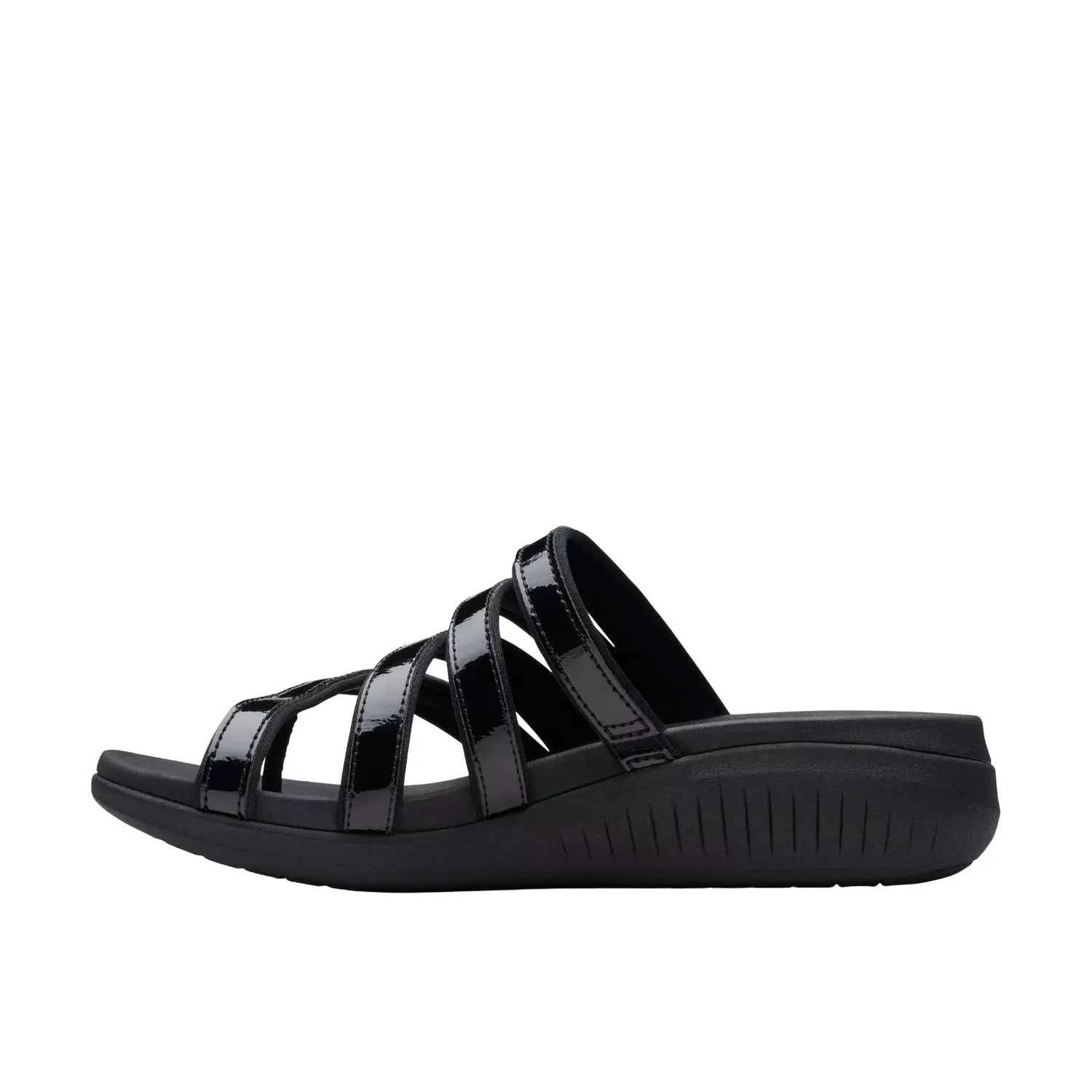 Women's Glide Hi Iris Sandal In Black/patent