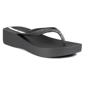 Womens Glitter Man Made Wedge Sandals