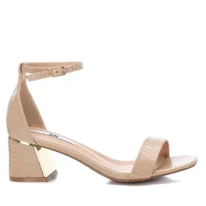 Women's Heel Sandals In Beige