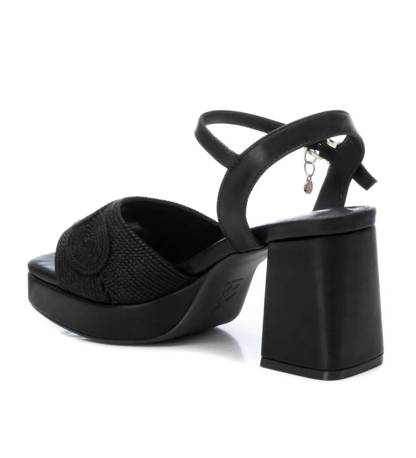Women's Heeled Platform Sandals In Black