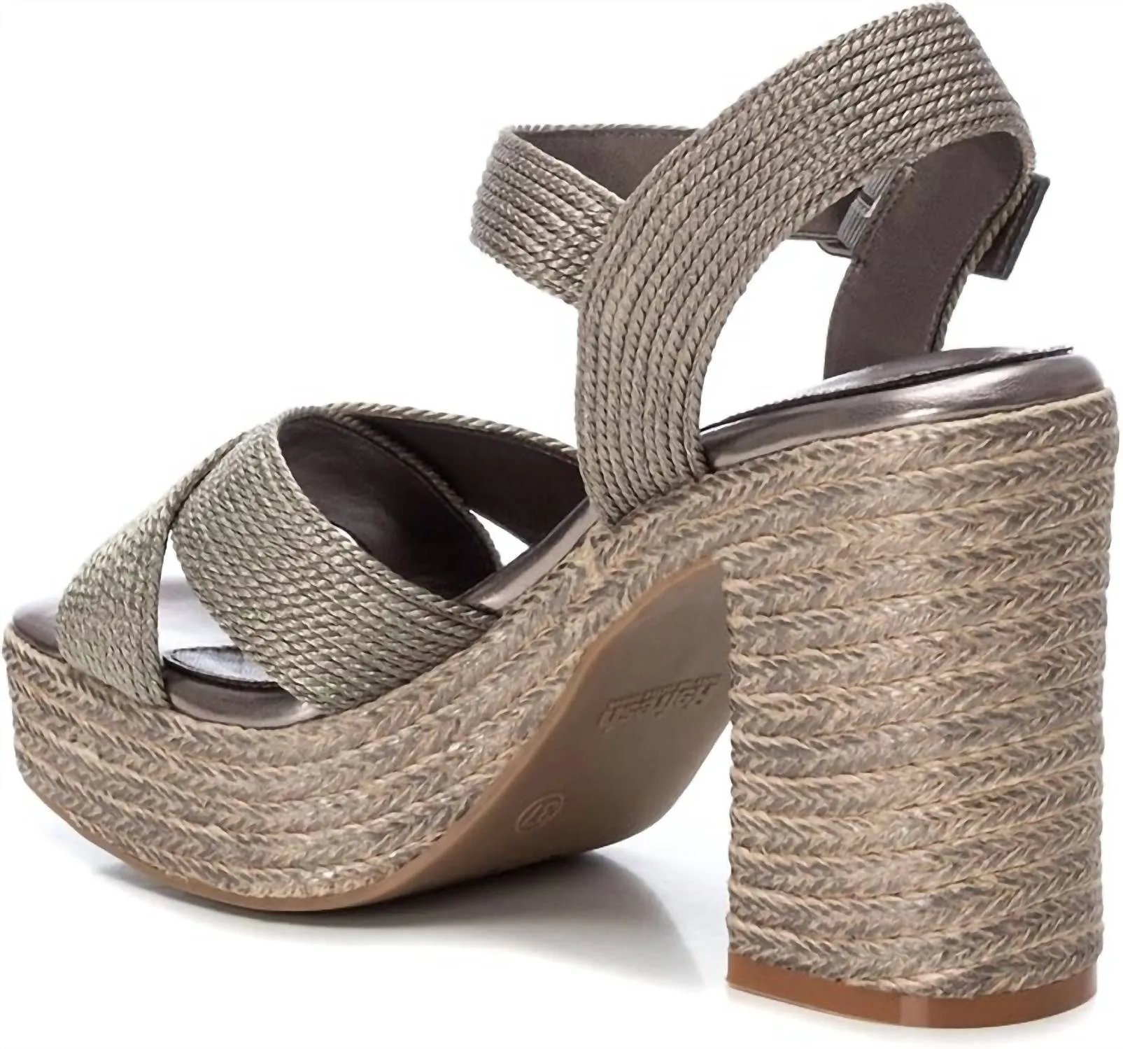 Women's Heeled Sandal In Plumb