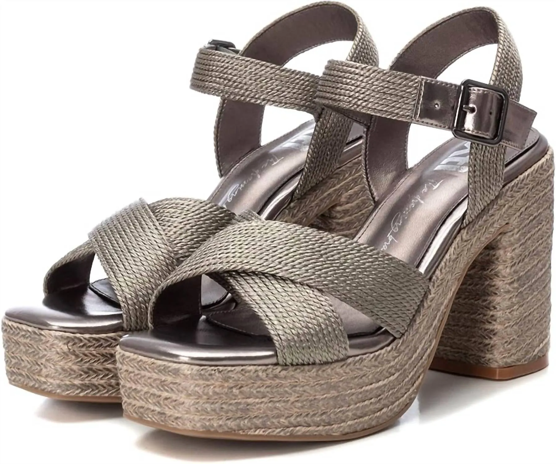 Women's Heeled Sandal In Plumb