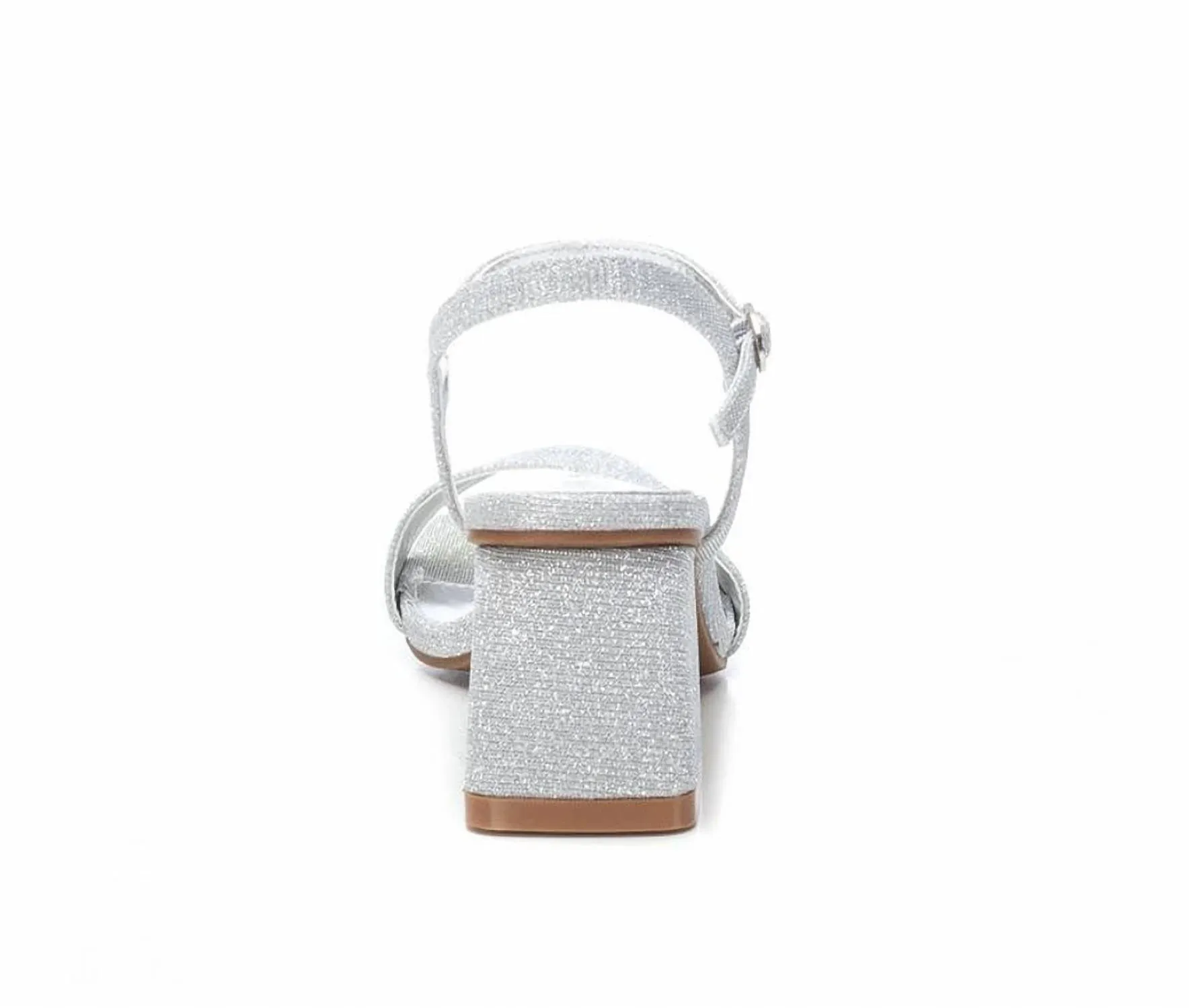 Women's Heeled Sandals In Silver