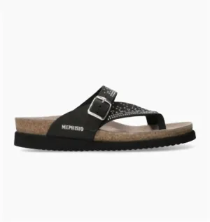 Women's Helena Spark Rhinestone Adorned Walking Sandal In Black