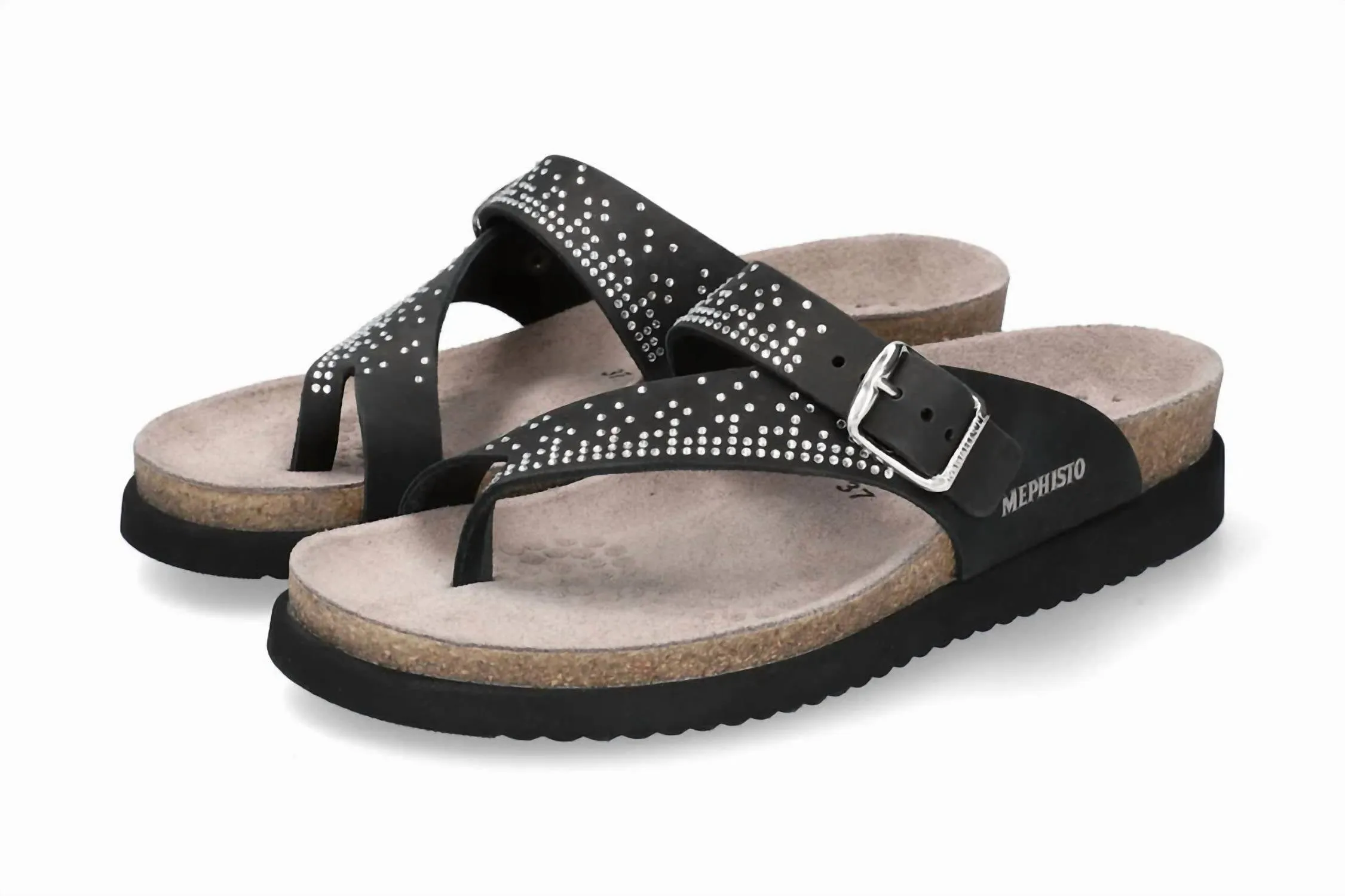 Women's Helena Spark Rhinestone Adorned Walking Sandal In Black