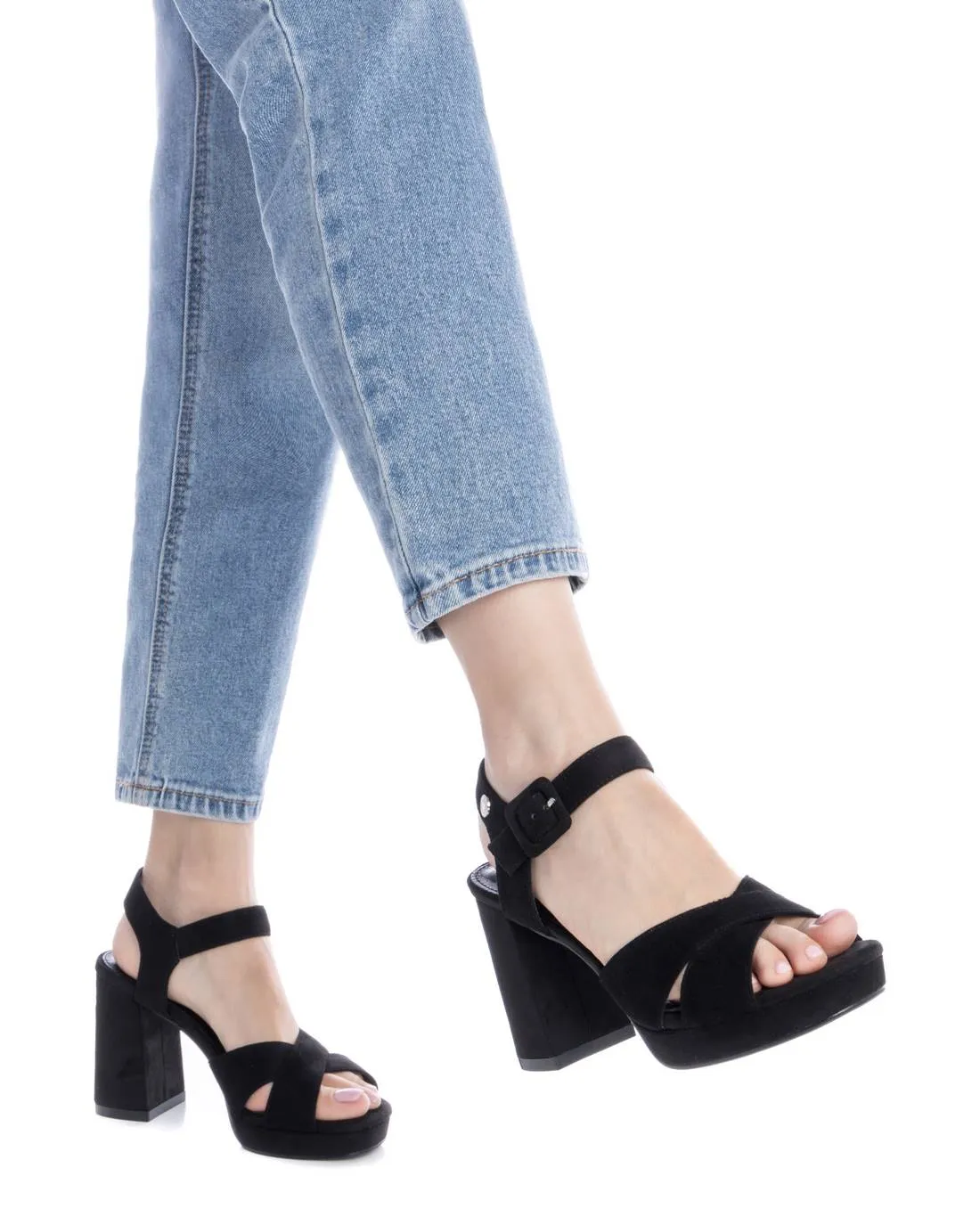 Women's High Heel Ankle Strap Sandals Refresh By Xti
