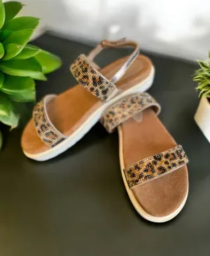 Women's Hotness Rhinestone Slingback Sandals In White