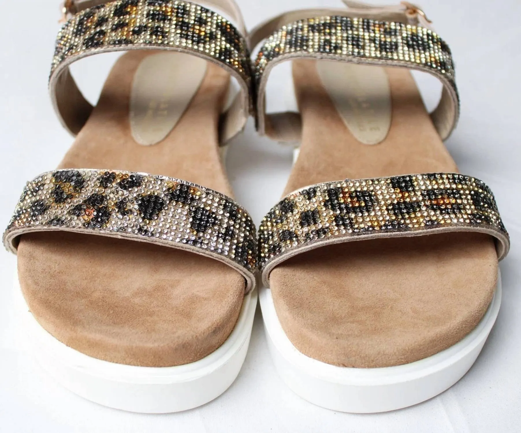 Women's Hotness Rhinestone Slingback Sandals In White