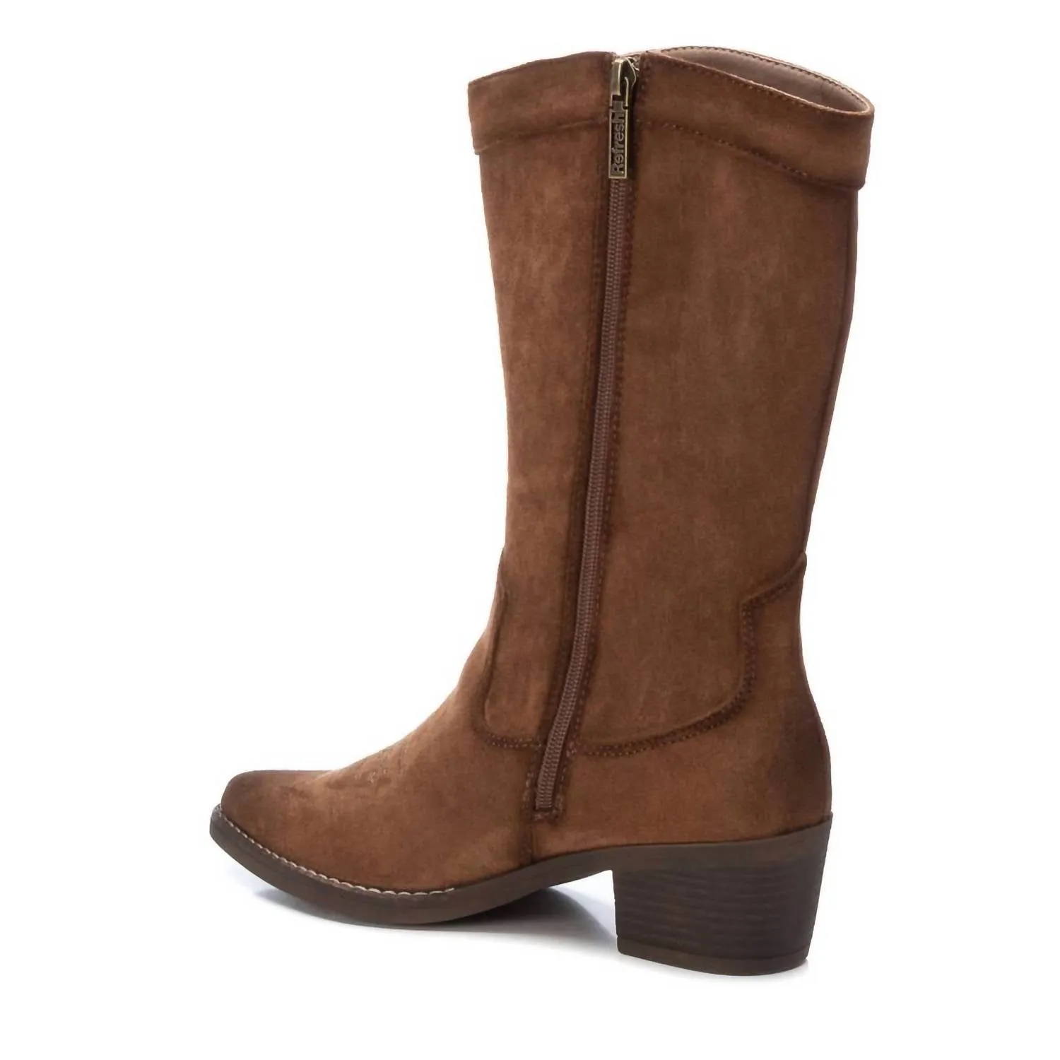 Women's Italian Western Boots In Camel