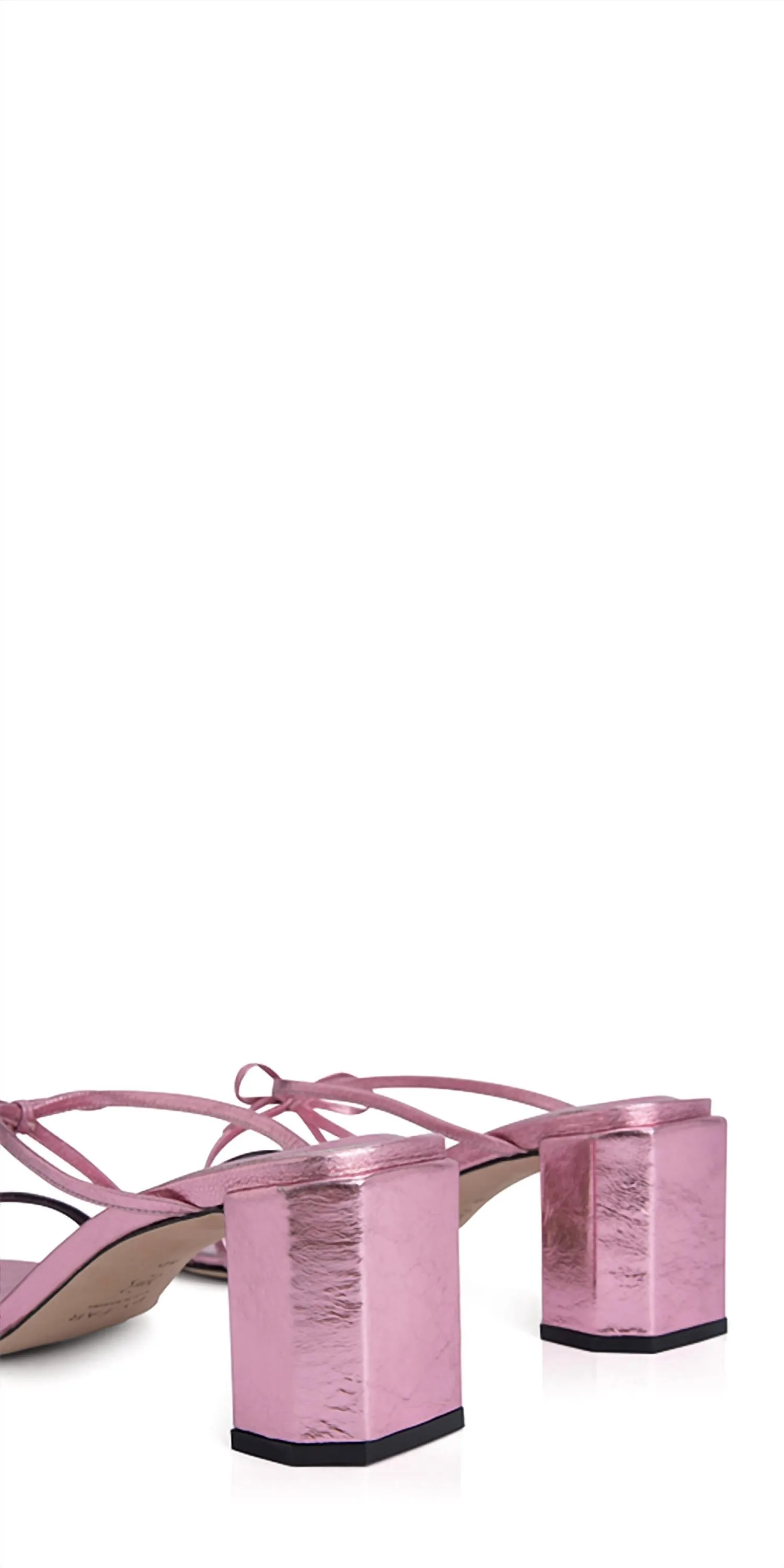 Women's June Leather Sandals In Pink Metallic