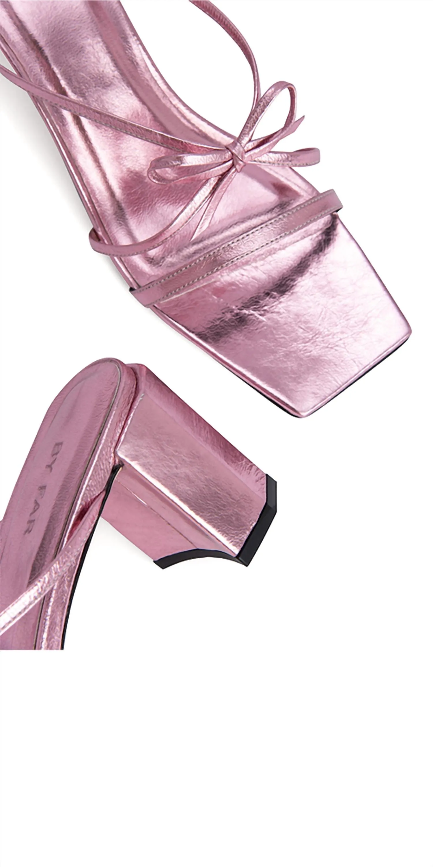 Women's June Leather Sandals In Pink Metallic