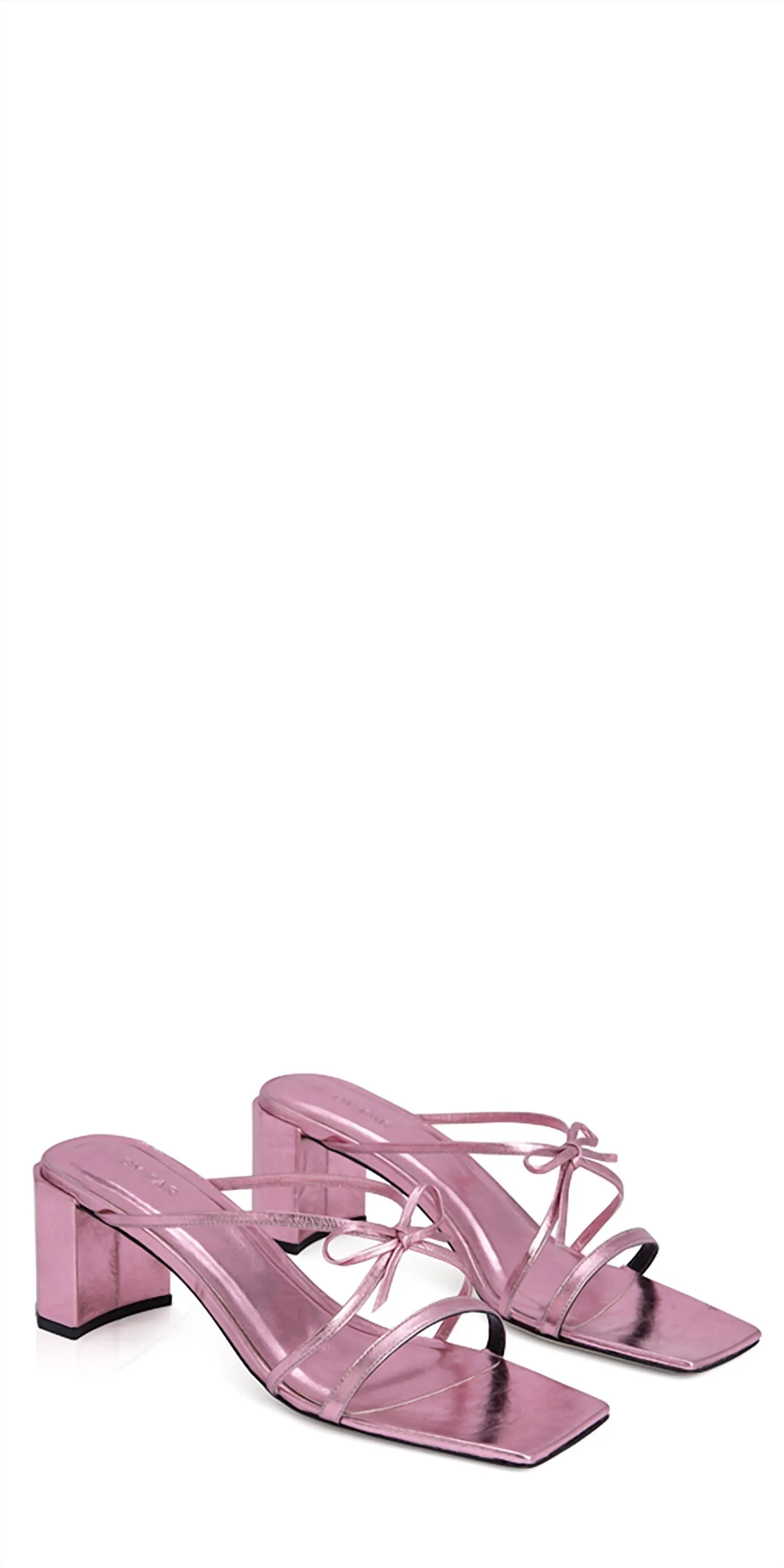 Women's June Leather Sandals In Pink Metallic