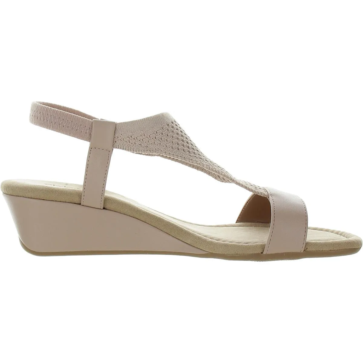 Womens Knit Man Made Platform Sandals