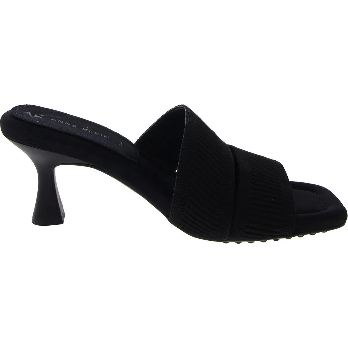 Womens Knit Square Toe Heels