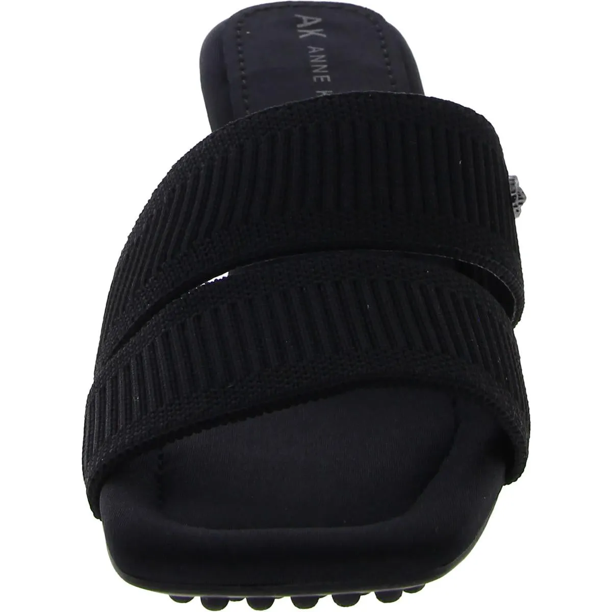 Womens Knit Square Toe Heels