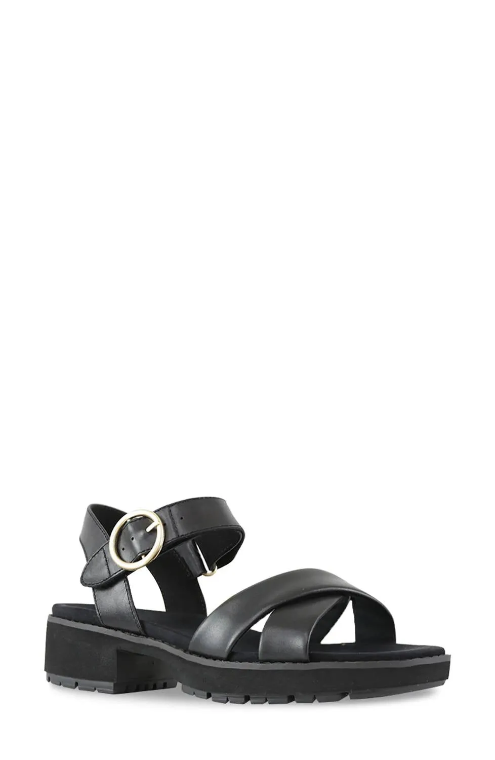 Women's Knox Sandal In Black Leather