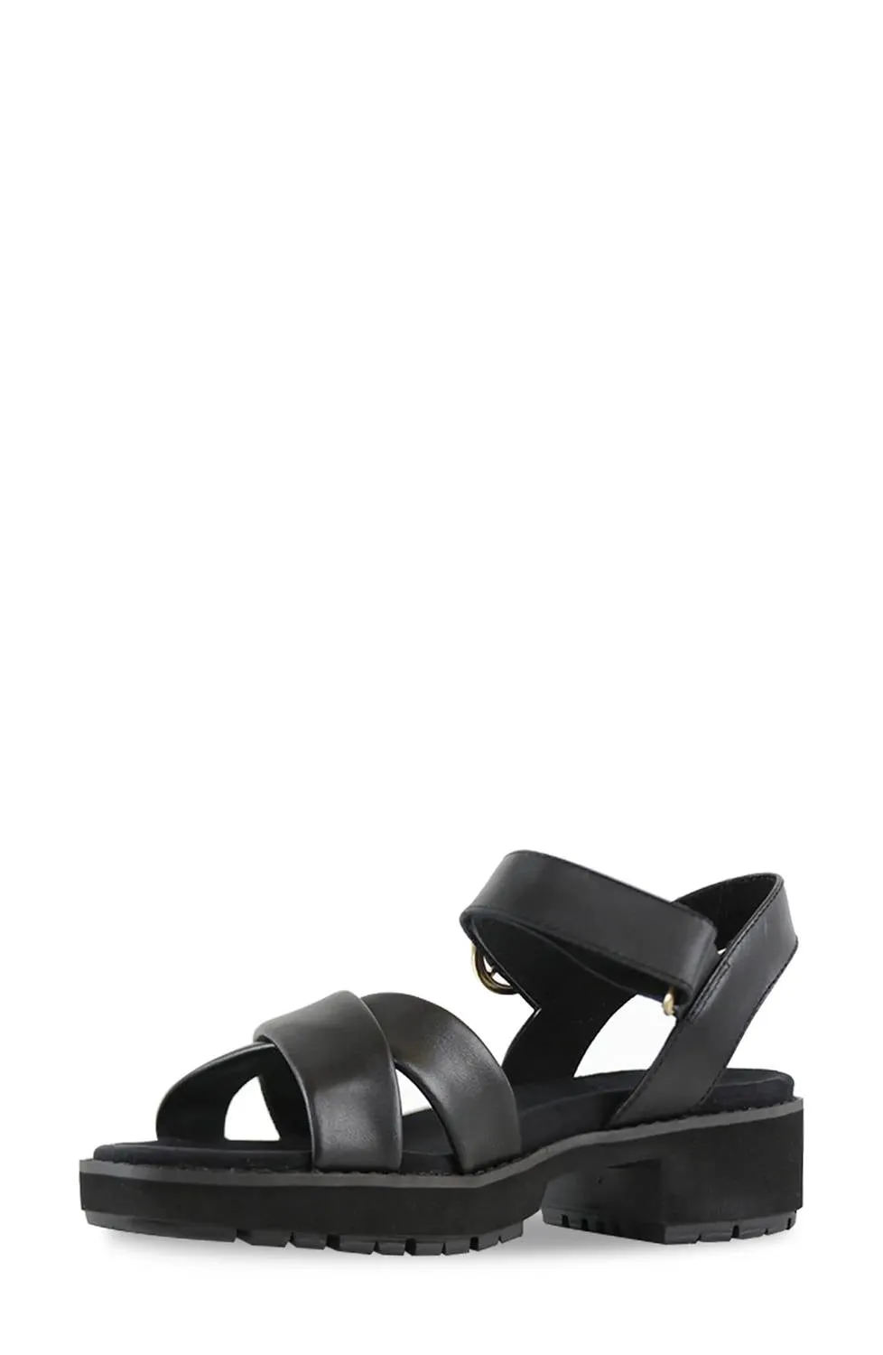 Women's Knox Sandal In Black Leather