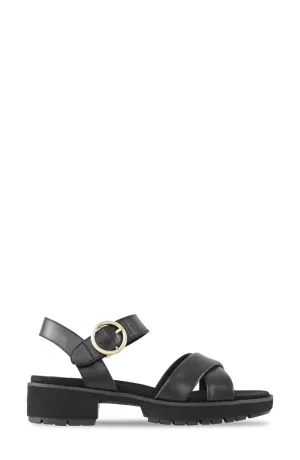 Women's Knox Sandal In Black Leather