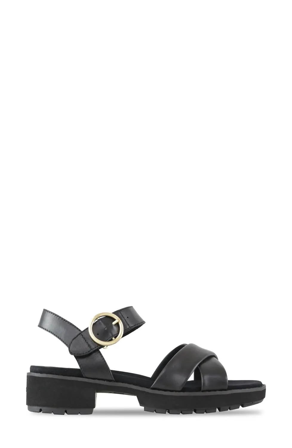 Women's Knox Sandal In Black Leather