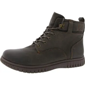 Womens Lace-Up Leather Hiking Boots