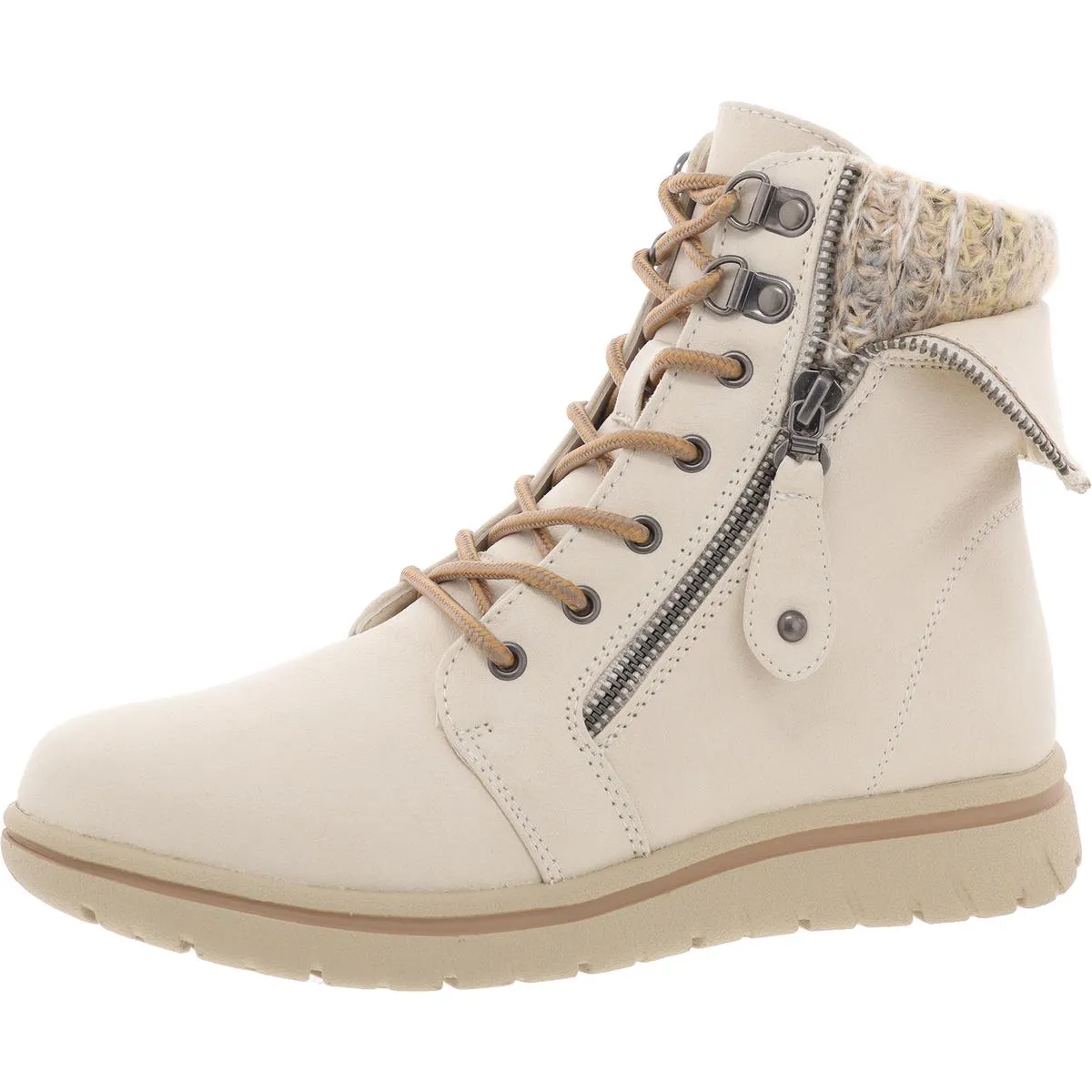 Womens Lace-Up Man Made Winter & Snow Boots