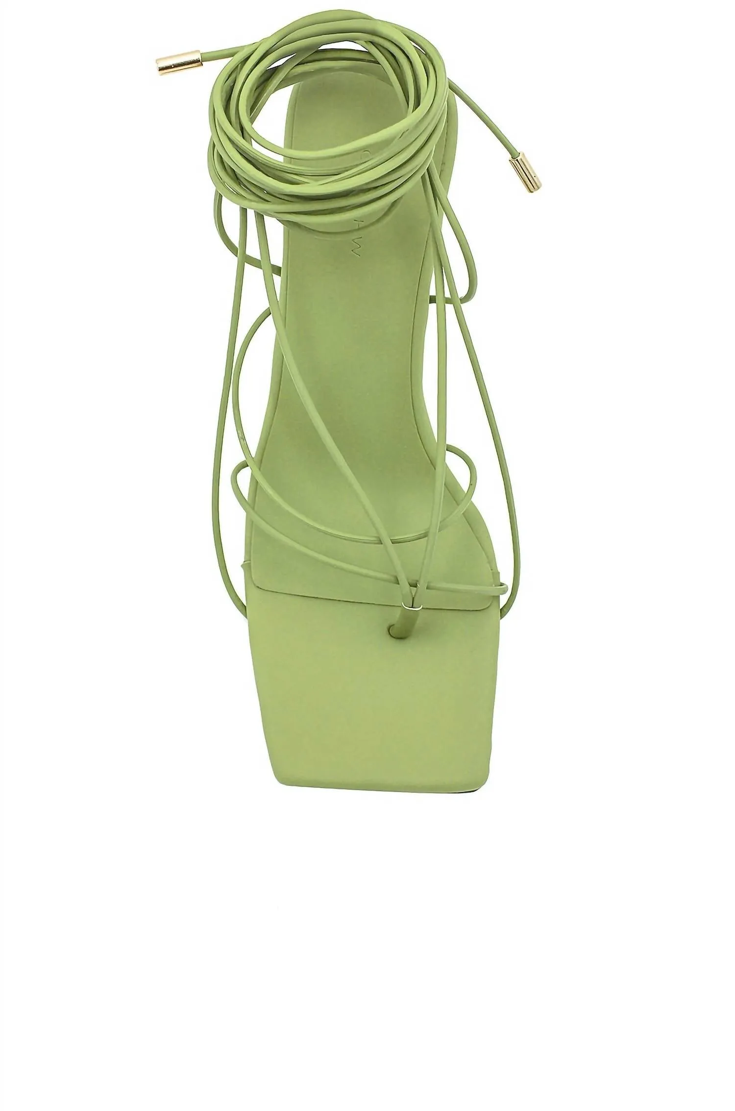 Women's Lace Up Sandals In Apple Green