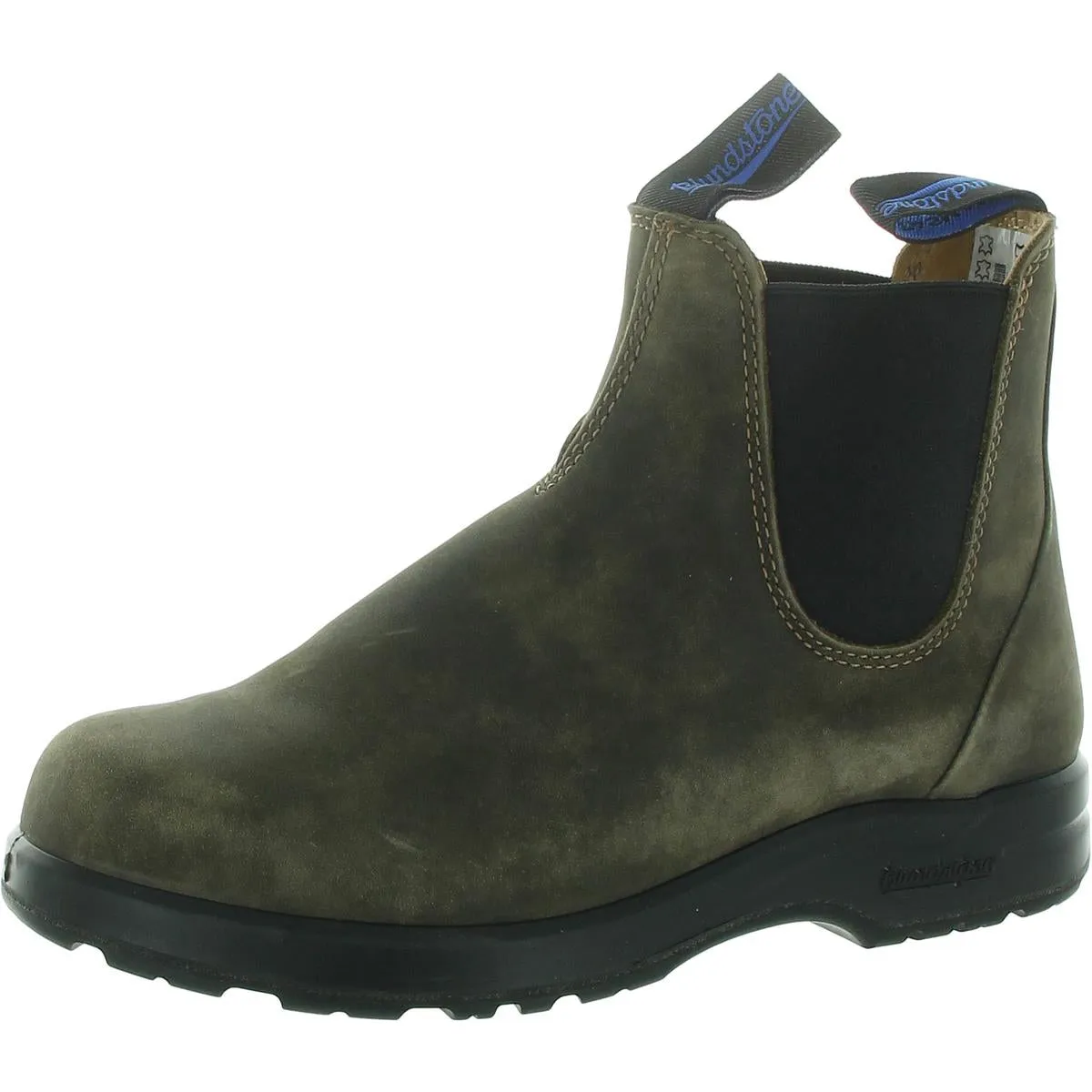 Womens Laceless Faux Leather Ankle Boots