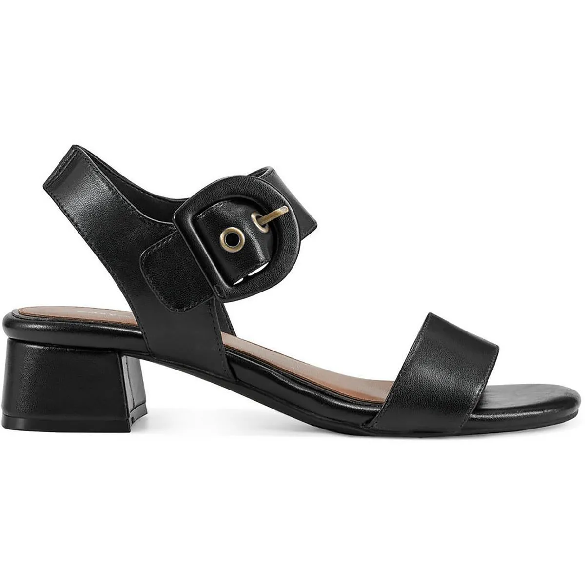 Womens Leather Ankle Strap Heels