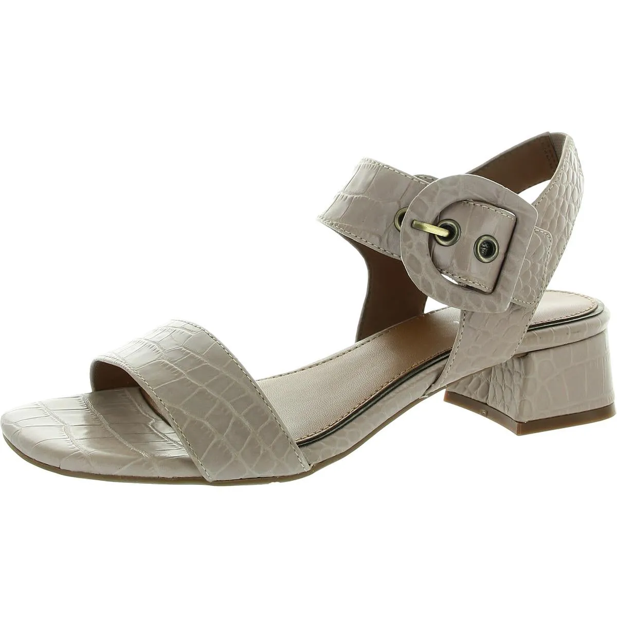 Womens Leather Ankle Strap Heels