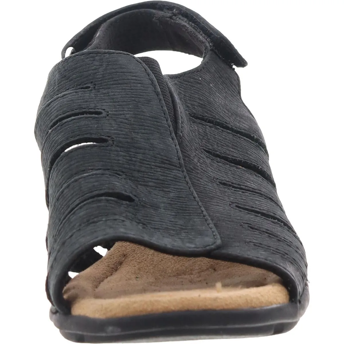Womens Leather Casual Wedge Sandals