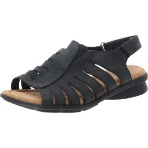 Womens Leather Casual Wedge Sandals
